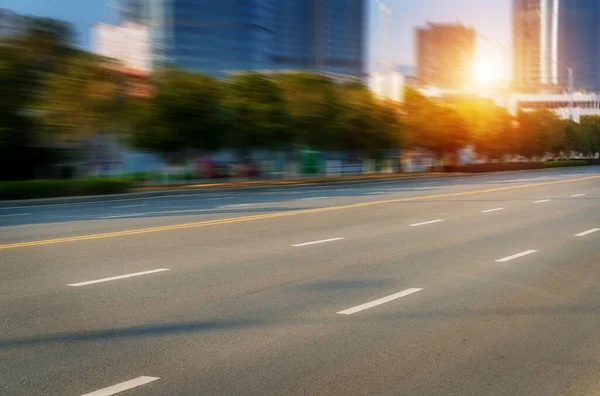 Empty Urban Road Buildings China — Stock Photo, Image