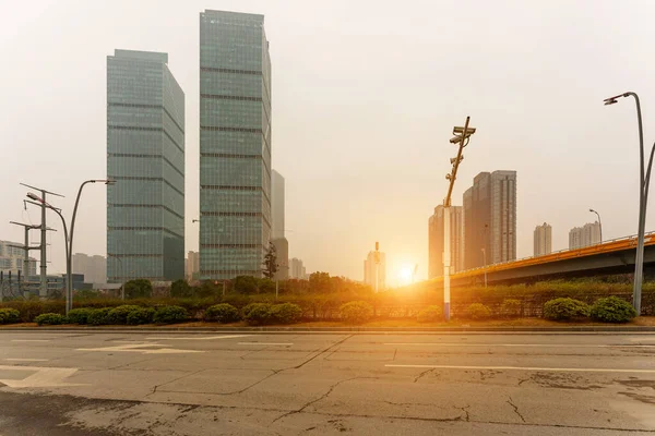 Århundradet Avenyn Gatan Scenen Shanghai Lujiazui Kina — Stockfoto