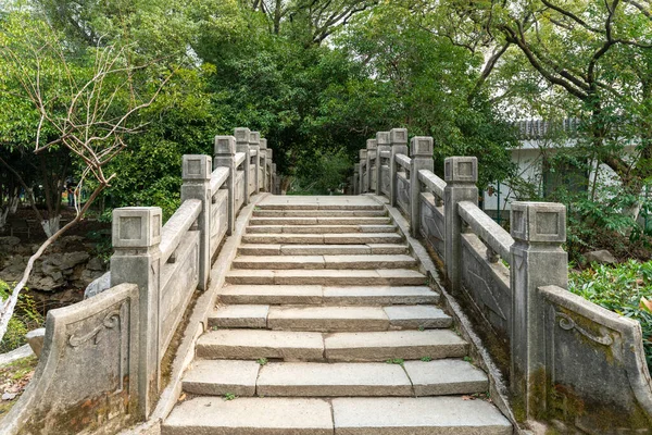 Ancien Pont Pierre Sur Rivière Chine — Photo