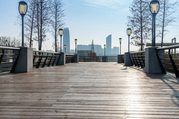 Skyline Della Città Del Quartiere Degli Affari Centro Durante Giorno — Foto Stock