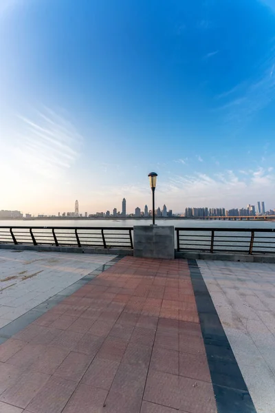 Skyline Della Città Del Quartiere Degli Affari Centro Durante Giorno — Foto Stock