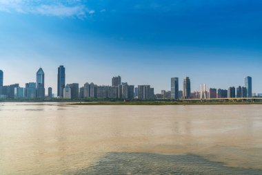Nanchang 'ın Şehir Sahnesi Yeni Bölge, Jiangxi, Çin