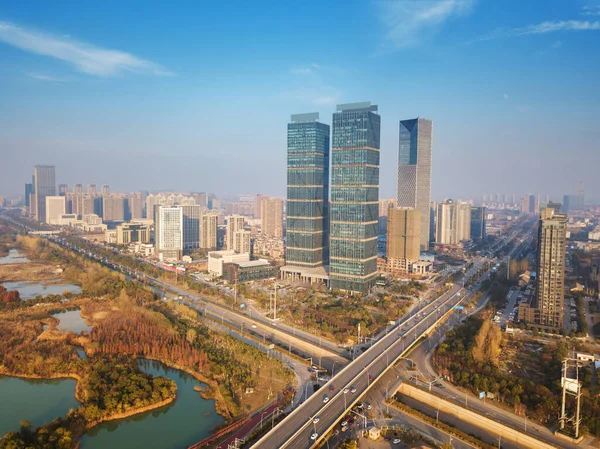 Blick Auf Nanchang Die Hauptstadt Von Jianxi — Stockfoto