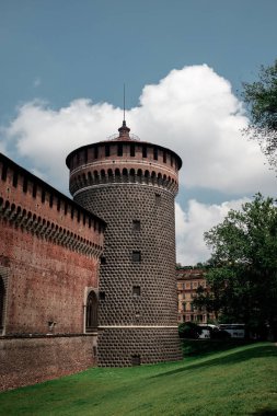 İtalya yolculuk. Milan mimarisi. Milan konumlar