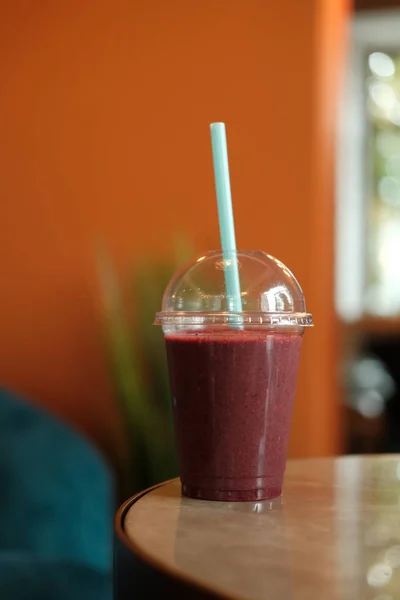 Iced Cocktail Straw — Stock Photo, Image