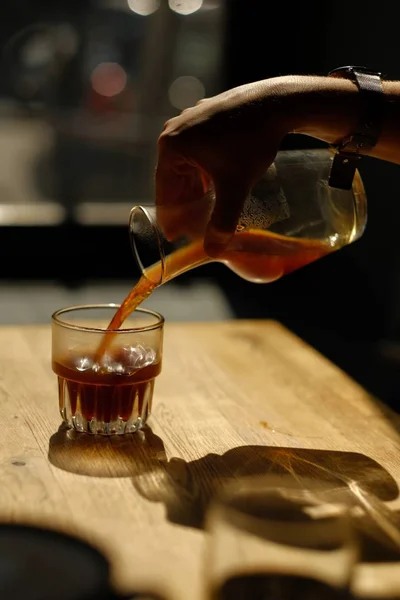 Whisky Szklance Słoiku — Zdjęcie stockowe