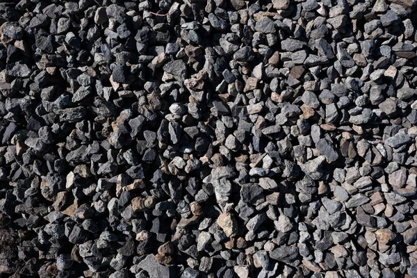 Dark Grey Gravel Background Close View — ストック写真