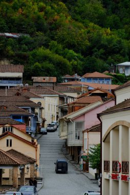 Gündüz Tiflis, Gürcistan 'da şehir manzarası.