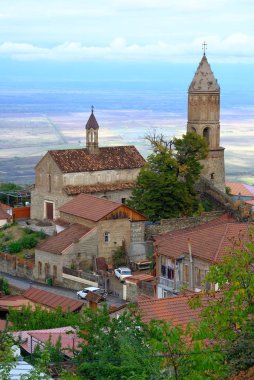 Gündüz Tiflis, Gürcistan 'da şehir manzarası.