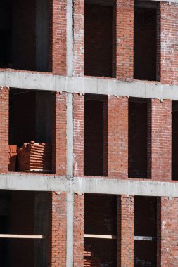 Yeni ev inşa süreci, inşaat alanı.