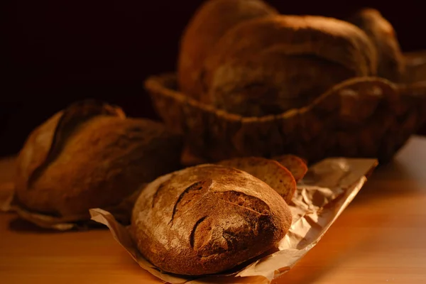 Variety Fresh Baked Bread Loaves — Stock Photo, Image