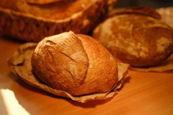Freshly Baked Bread Close View — Stock Photo, Image