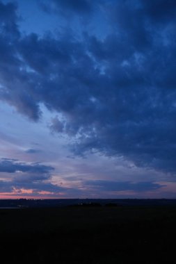 Güzel gün batımı manzaralı görünüm 