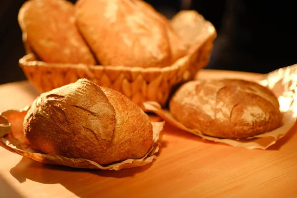 Variety Fresh Baked Bread Loaf — Stock Photo, Image