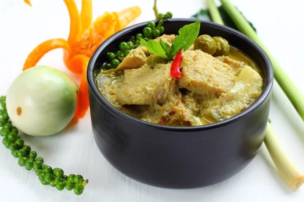 Alimento al curry verde . — Foto de Stock