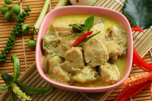 Comida de caril verde . — Fotografia de Stock