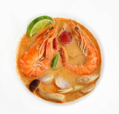 Tom Yum Goong veya Tom Yam Kung çorba besindir Tay.