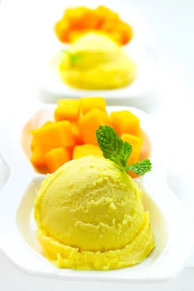 Riz gluant Mangue thaïlandaise Dessert . — Photo