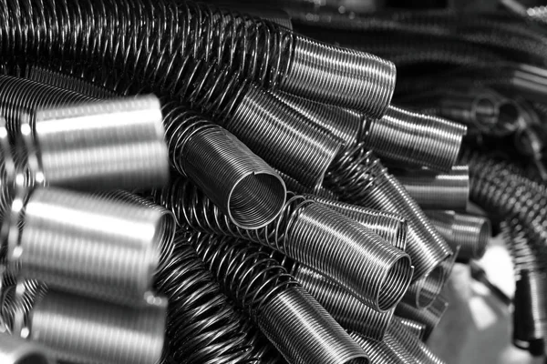 Spring metal for hydraulic. Stock Picture