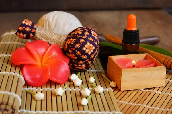 Spa Massage Thaïlandais Est Réglé Traitement — Photo
