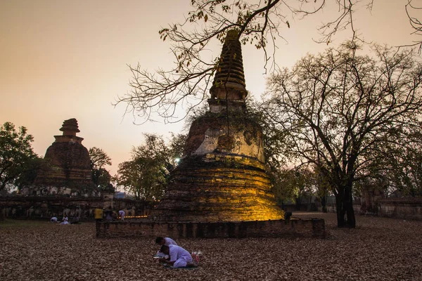 A twilight time a régi pagoda — Stock Fotó