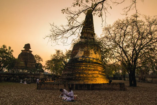 Velho pagode no crepúsculo — Fotografia de Stock