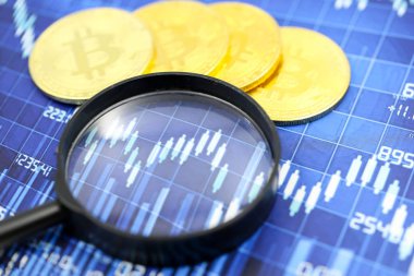 Bitcoin grafik grafiği, bitcoin borsası büyüteç Bir