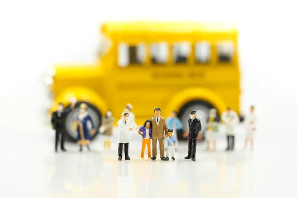 Miniature People Doctor Team — 图库照片