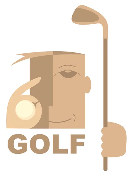 Golf icon illustration — Stock Vector