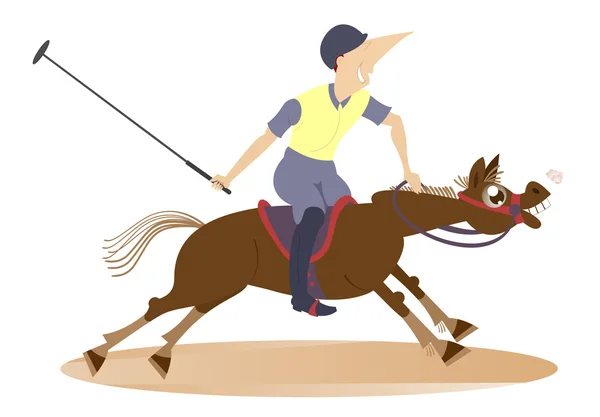 Polo cartoon illustration — Stock Vector