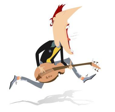 Gitar çalan atlama