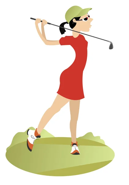 Buen día para jugar al golf — Vector de stock