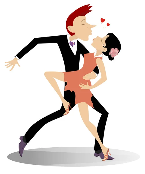 Love dance illustration — Stock vektor