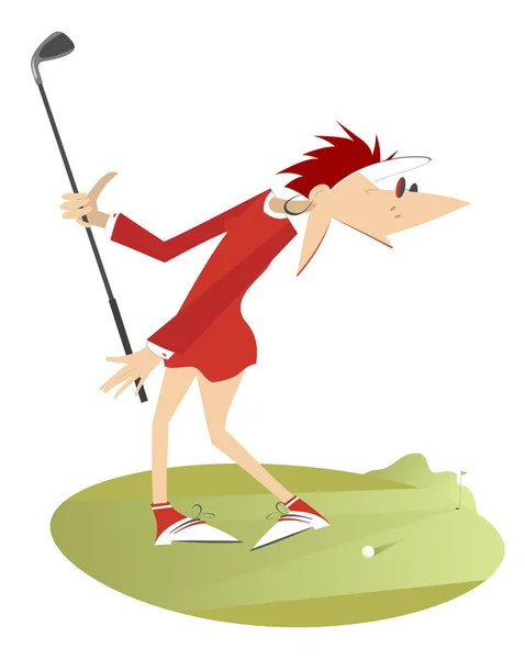 Buen día para jugar al golf — Archivo Imágenes Vectoriales