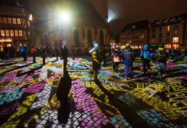 Luminale Frankfurt ve Offenbach, Almanya. Bienal için ışık sanat ve kentsel tasarım, Mart 18-23 2018, 