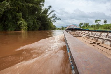 Tayland ve Myanmar nehir kenarlık