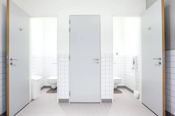 Public toilet for men and shower — Stock Photo, Image