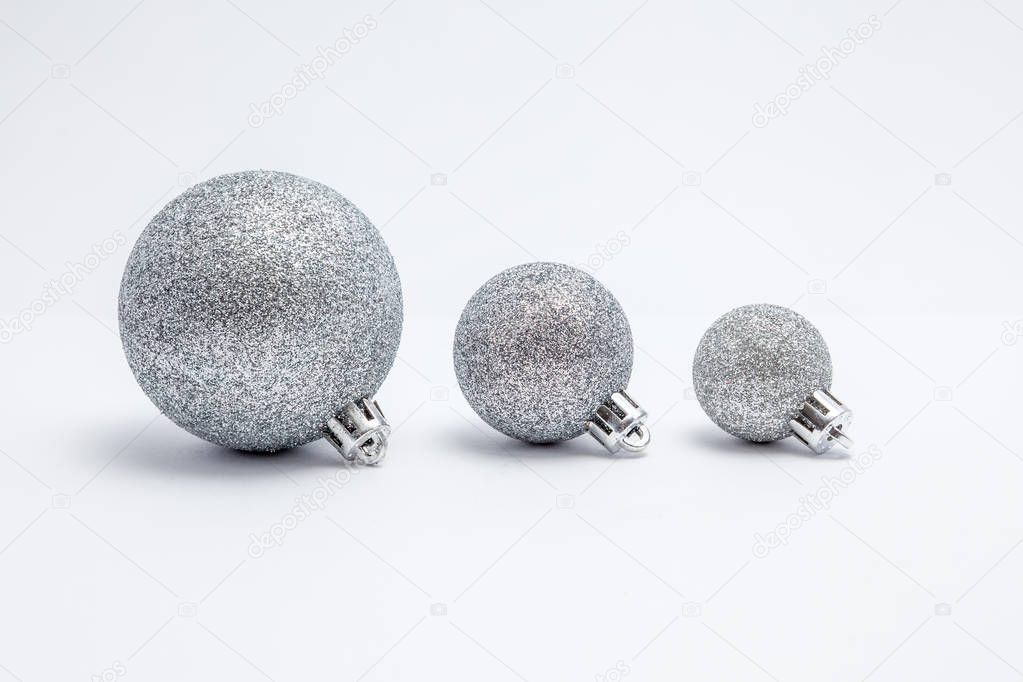few christmas balls