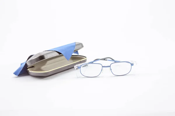 Work safety glasses with case — Stock Photo, Image