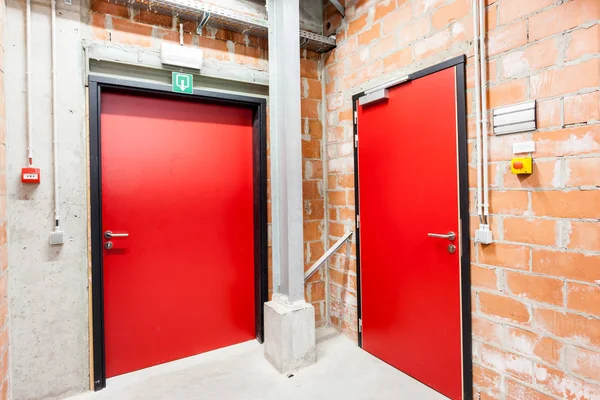 Doors of technical rooms — Stock Photo, Image