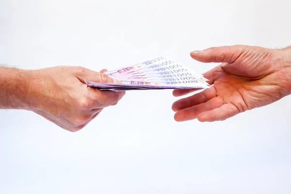 Zahlung mit Geld — Stockfoto