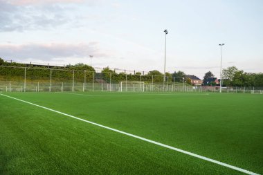 bir futbol sahası