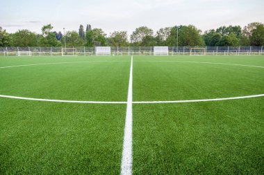 bir futbol sahası