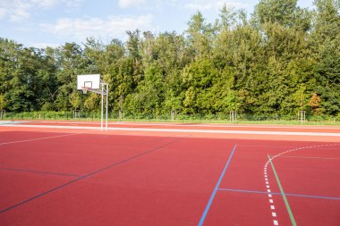 bir basketbol sahası