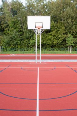 bir basketbol sahası