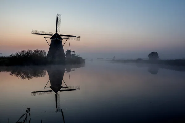 Kinderdijk w Holandii — Zdjęcie stockowe