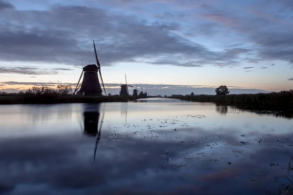 Kinderdijk w Holandii — Zdjęcie stockowe