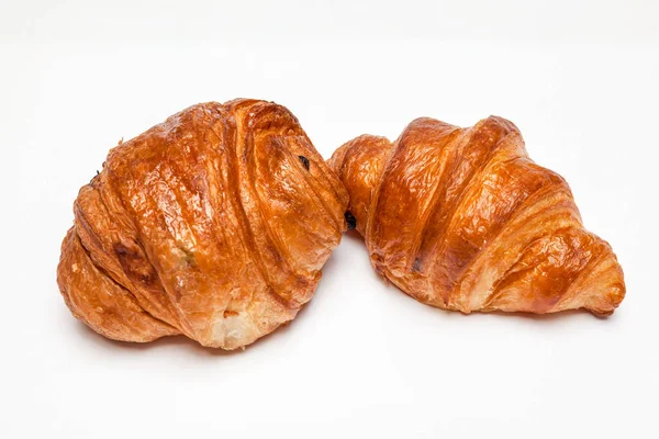 Buttercake com passas e croissant — Fotografia de Stock