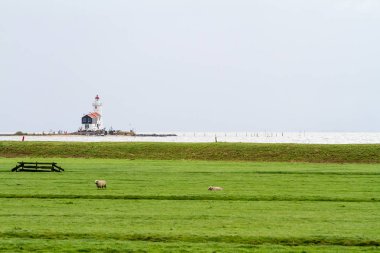 Bulutlu bir günde Deniz feneri