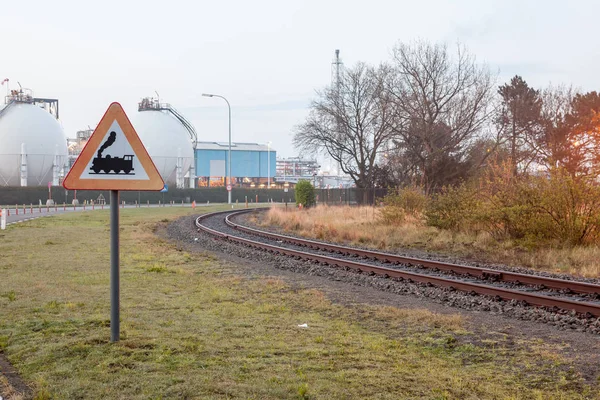 Bahnübergang — Stockfoto